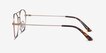 Courser Rose Gold MetalEyeglass Frames from EyeBuyDirect, Side View