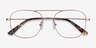 Courser Or rose MétalMontures de lunettes de vue d'EyeBuyDirect, Vue Rapprochée