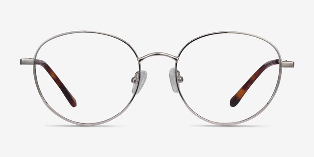 Twirl Silver MetalEyeglass Frames from EyeBuyDirect, Front View
