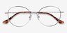 Twirl Silver MetalEyeglass Frames from EyeBuyDirect, Closed View