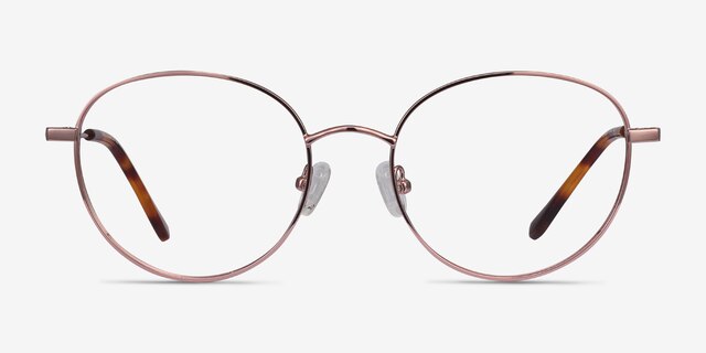 Twirl Rose Gold MetalEyeglass Frames from EyeBuyDirect, Front View