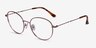 Twirl Rose Gold MetalEyeglass Frames from EyeBuyDirect, Angle View