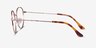 Twirl Rose Gold MetalEyeglass Frames from EyeBuyDirect, Side View