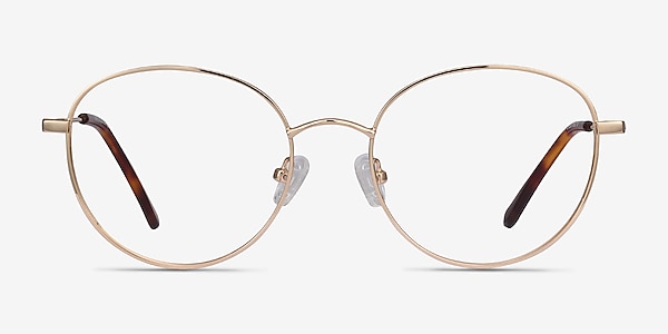Twirl Golden Métal Montures de lunettes de vue