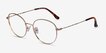 Twirl Golden MetalEyeglass Frames from EyeBuyDirect, Angle View