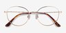 Twirl Doré MétalMontures de lunettes de vue d'EyeBuyDirect, Vue Rapprochée