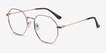 Octave Golden MetalEyeglass Frames from EyeBuyDirect, Angle View