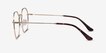 Octave Golden MetalEyeglass Frames from EyeBuyDirect, Side View