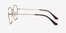 Octave Golden MetalEyeglass Frames from EyeBuyDirect, Side View