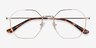 Octave Golden MetalEyeglass Frames from EyeBuyDirect, Closed View
