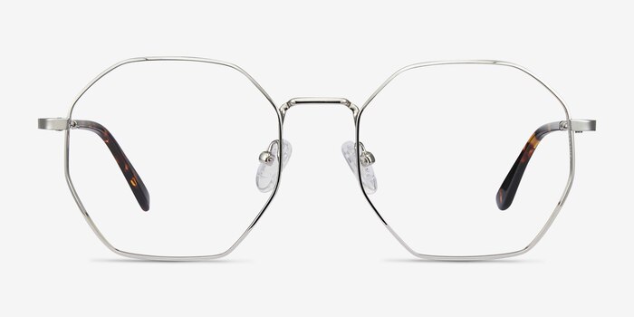 Octave Argenté Métal Montures de lunettes de vue d'EyeBuyDirect
