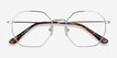 Octave Silver MetalEyeglass Frames from EyeBuyDirect, Closed View