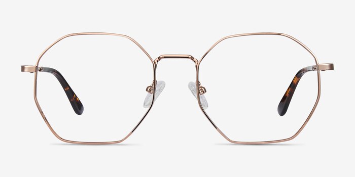 Octave Rose Gold Metal Eyeglass Frames from EyeBuyDirect