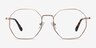 Octave Rose Gold MetalEyeglass Frames from EyeBuyDirect, Front View