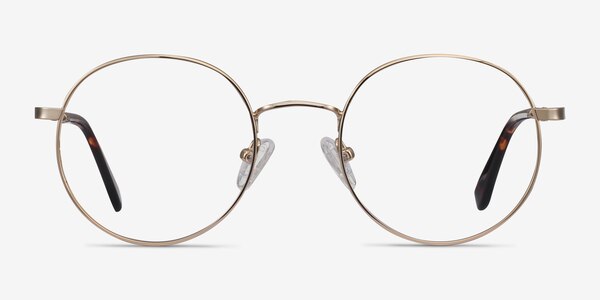 Streetwise Golden Metal Eyeglass Frames
