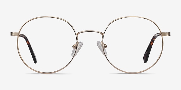 Streetwise Golden Metal Eyeglass Frames