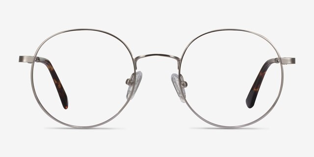 Streetwise Silver MetalEyeglass Frames from EyeBuyDirect, Front View