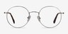 Streetwise Silver MetalEyeglass Frames from EyeBuyDirect, Front View