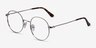 Streetwise Silver MetalEyeglass Frames from EyeBuyDirect, Angle View