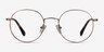Streetwise Rose Gold MetalEyeglass Frames from EyeBuyDirect, Front View