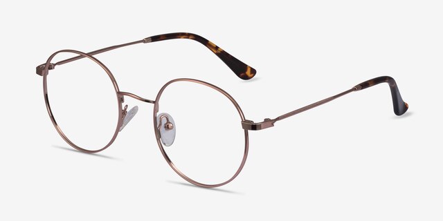 Streetwise Rose Gold MetalEyeglass Frames from EyeBuyDirect, Angle View