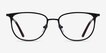 Vita Black MetalEyeglass Frames from EyeBuyDirect, Front View