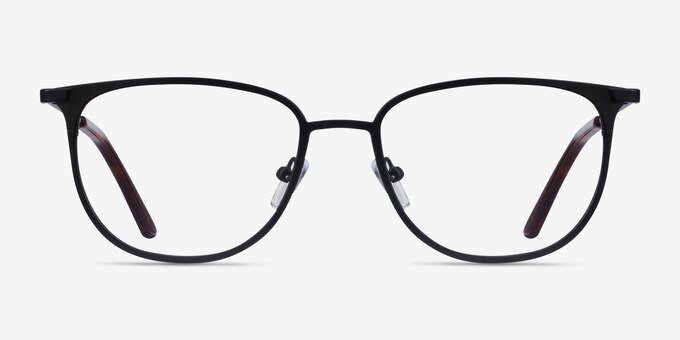 Vita Black Metal Eyeglass Frames