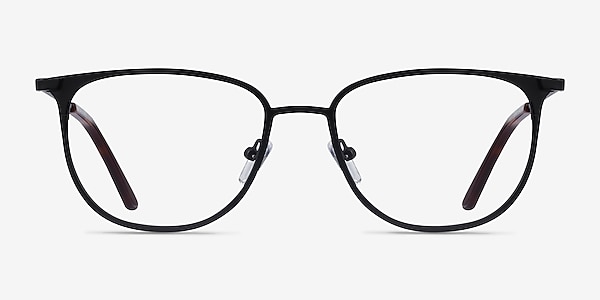 Vita Black Metal Eyeglass Frames