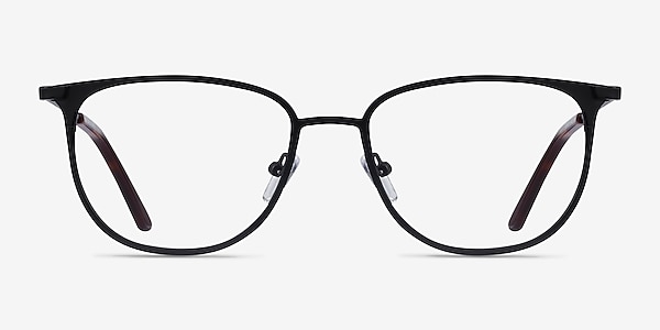 Vita Black Metal Eyeglass Frames