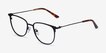 Vita Black MetalEyeglass Frames from EyeBuyDirect, Angle View