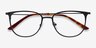 Vita Black MetalEyeglass Frames from EyeBuyDirect, Closed View