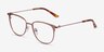 Vita Or rose MétalMontures de lunettes de vue d'EyeBuyDirect, Vue d'Angle