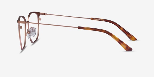 Vita Or rose MétalMontures de lunettes de vue d'EyeBuyDirect, Vue de Côté