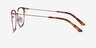 Vita Or rose MétalMontures de lunettes de vue d'EyeBuyDirect, Vue de Côté