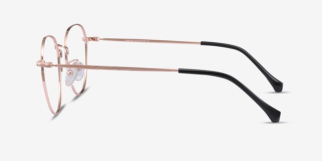 Inspire Golden MetalEyeglass Frames from EyeBuyDirect, Side View