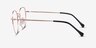 Inspire Golden MetalEyeglass Frames from EyeBuyDirect, Side View
