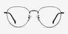 Inspire Black MetalEyeglass Frames from EyeBuyDirect, Front View