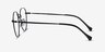 Inspire Black MetalEyeglass Frames from EyeBuyDirect, Side View