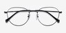 Inspire Black MetalEyeglass Frames from EyeBuyDirect, Closed View