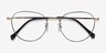 Inspire Black Golden MetalEyeglass Frames from EyeBuyDirect, Closed View