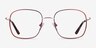 Archive Burgundy MetalEyeglass Frames from EyeBuyDirect, Front View