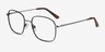 Archive Noir MétalMontures de lunettes de vue d'EyeBuyDirect, Vue d'Angle