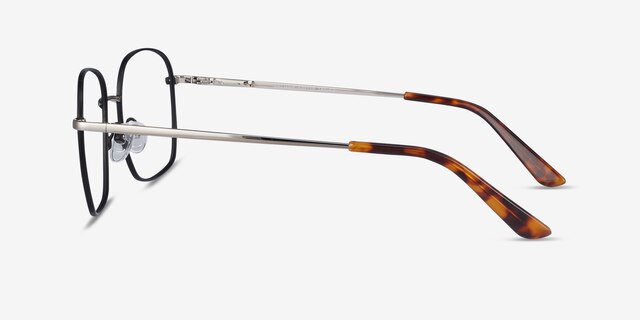 Archive Noir MétalMontures de lunettes de vue d'EyeBuyDirect, Vue de Côté
