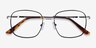 Archive Noir MétalMontures de lunettes de vue d'EyeBuyDirect, Vue Rapprochée