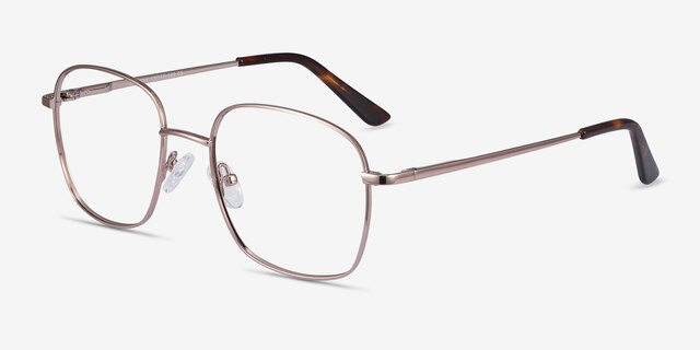 Archive Rose Gold MetalEyeglass Frames from EyeBuyDirect, Angle View