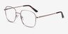 Archive Rose Gold MetalEyeglass Frames from EyeBuyDirect, Angle View
