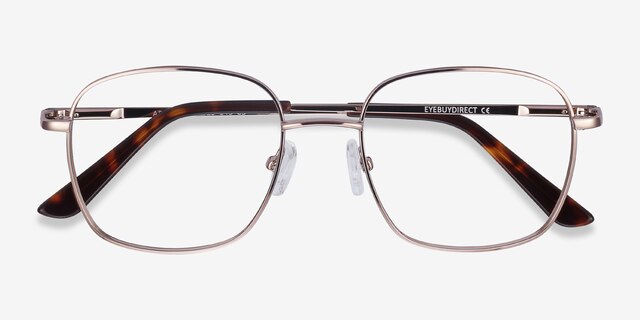 Archive Rose Gold MetalEyeglass Frames from EyeBuyDirect, Closed View