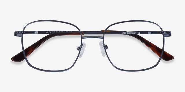 Archive Navy MetalEyeglass Frames from EyeBuyDirect, Closed View