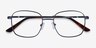 Archive Navy MetalEyeglass Frames from EyeBuyDirect, Closed View
