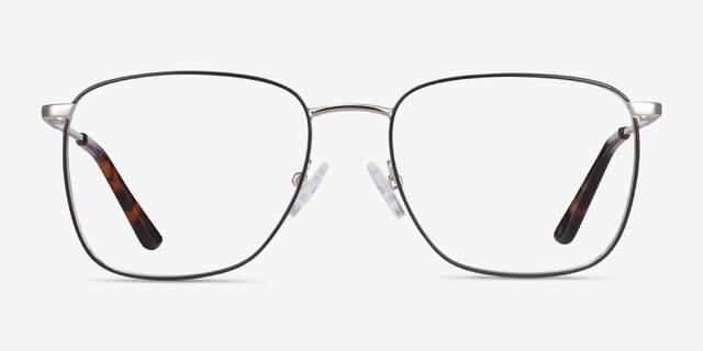Reason Black Gold MétalMontures de lunettes de vue d'EyeBuyDirect, Vue de Face